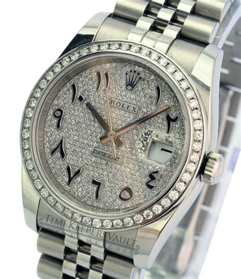 rolex arabic numbers